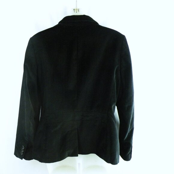 NWT TALBOTS 12 Petite Black Velvet Blazer - Picture 3 of 7